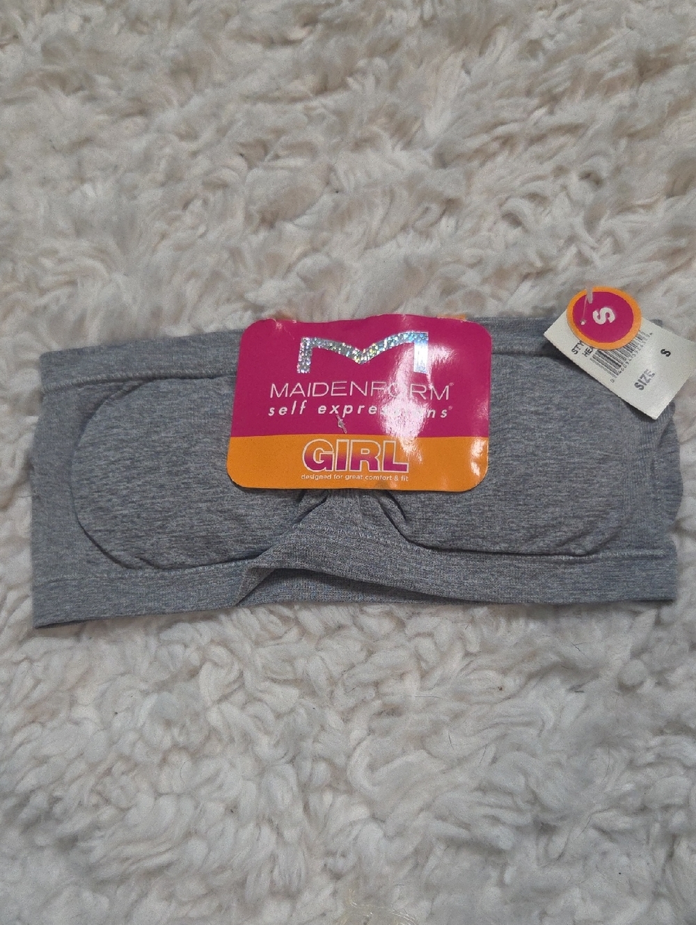 Maidenform Girl Heather Gray Seamless Bandeau
